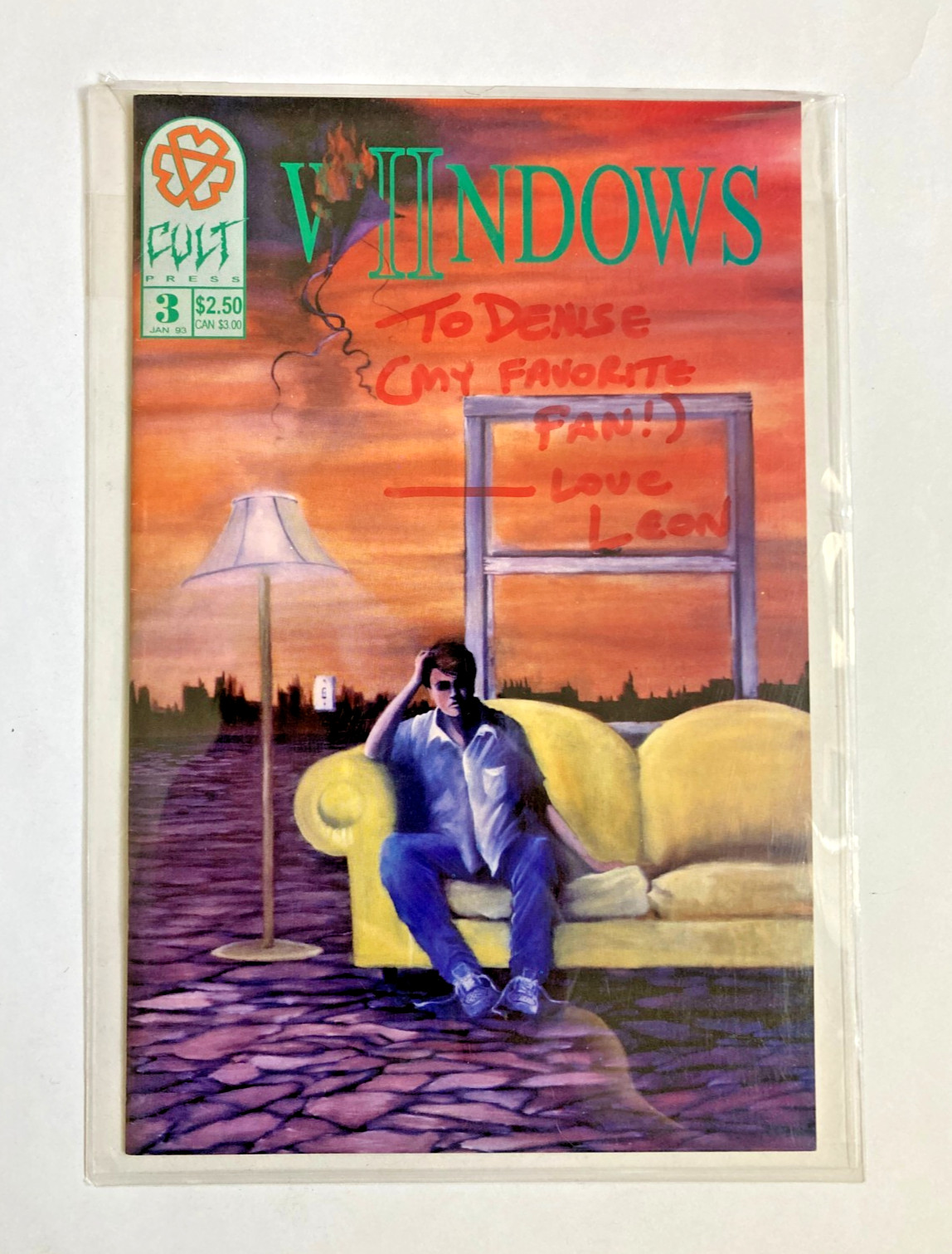 WiiNDOWS #3 January 1993 Cult Press Almost Heaven - SIGNED by Leon