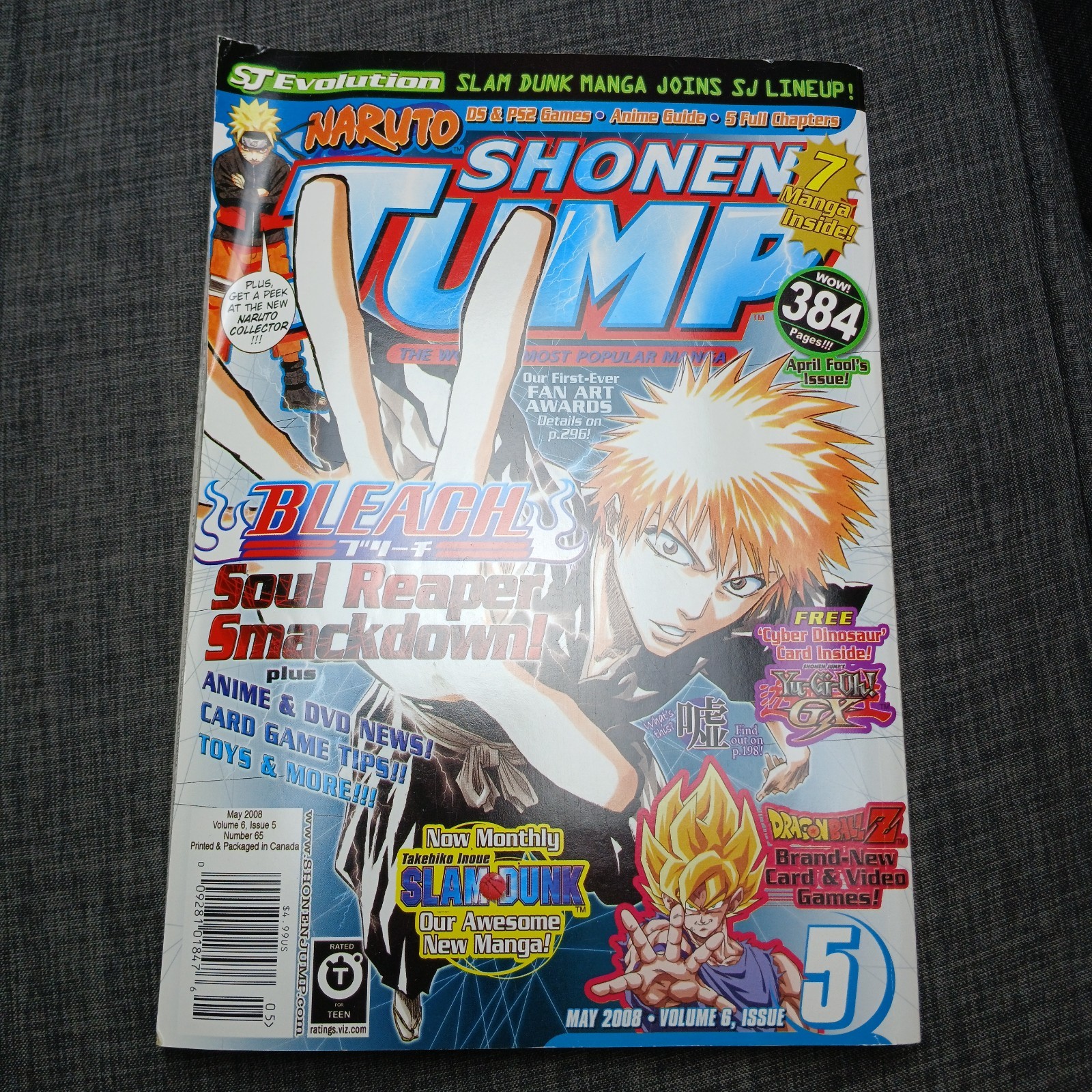 Shonen Jump Manga Bleach Maggio 2008 Volume 6 Numero 5 Naruto Dragon Ball - TA