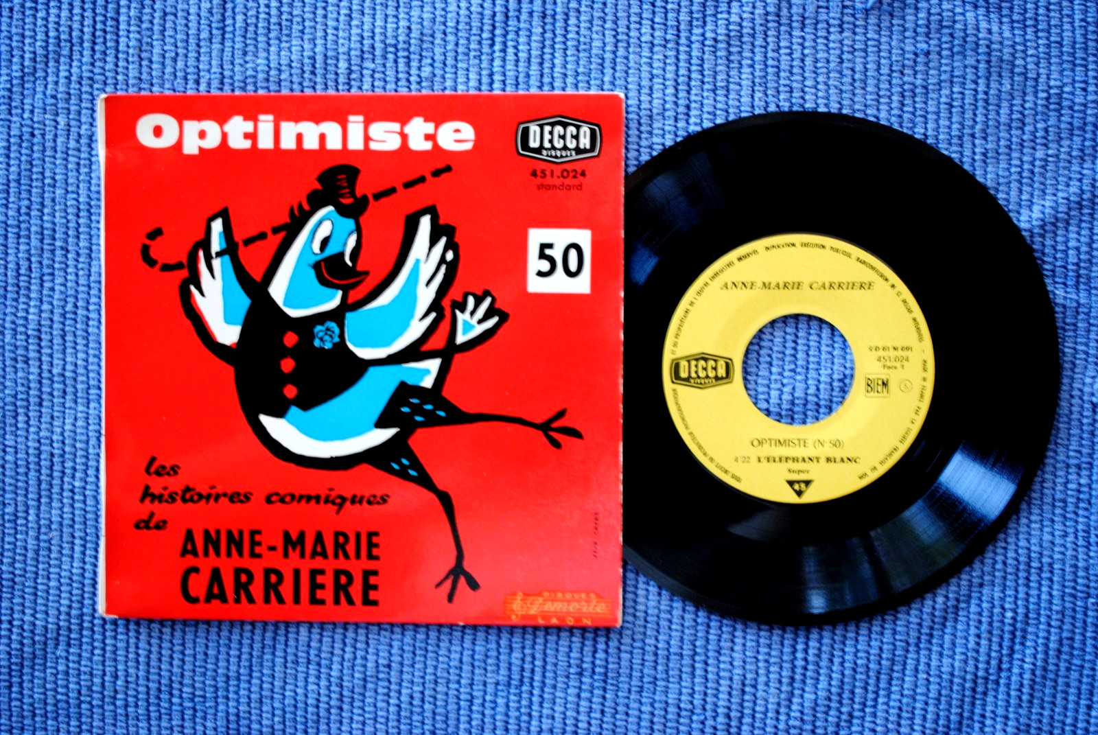 ANNE-MARIE CARRIERE / EP DECCA 451.024 / BIEM 01-1961 (F)