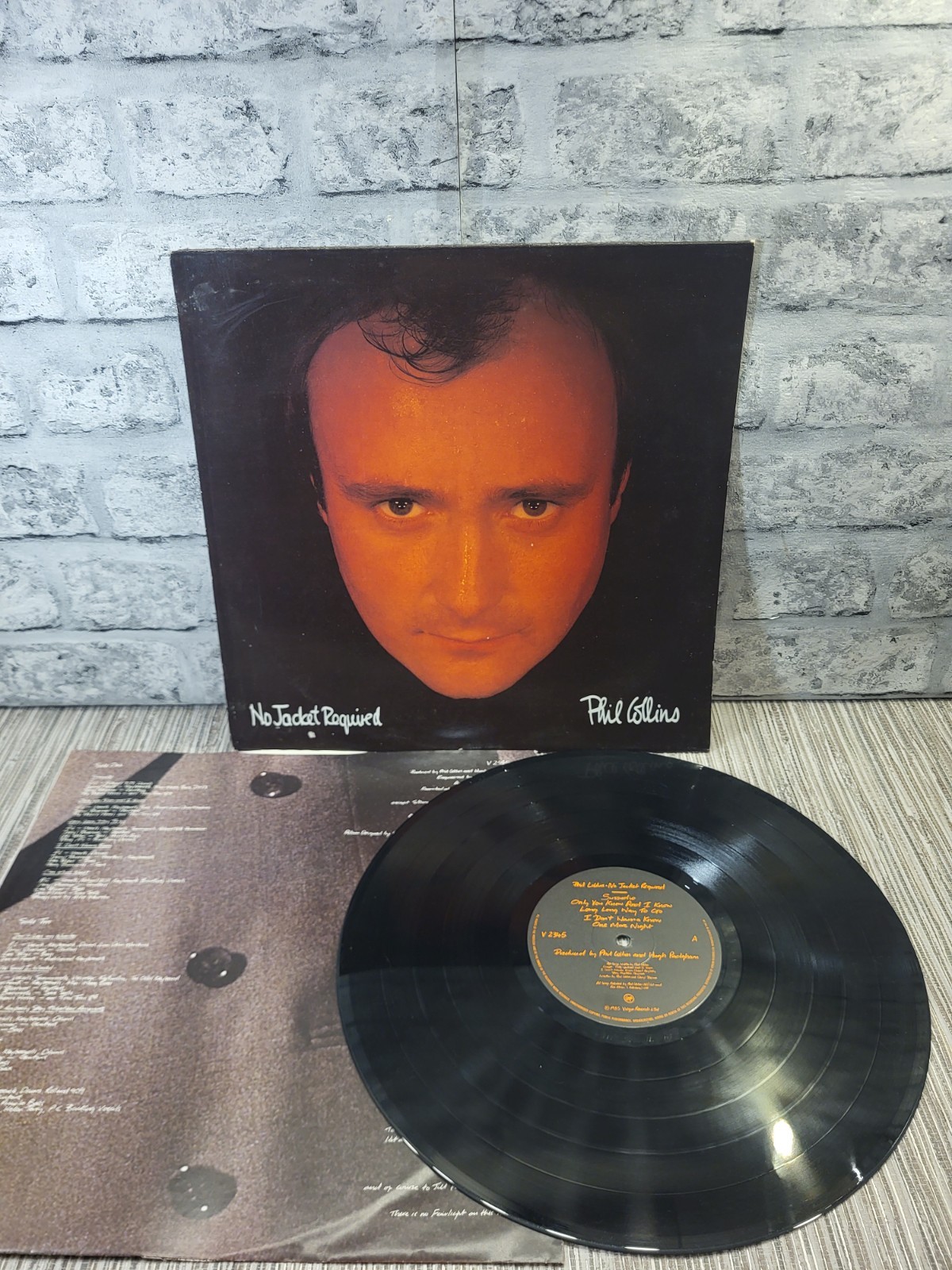 Phil Collins ��� No Jacket Required - 1985 Vinyl  LP Record Album