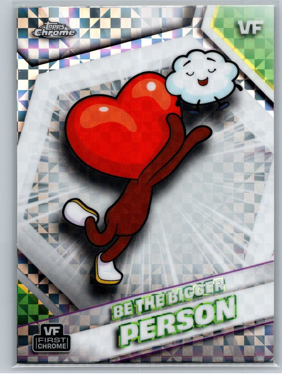 2026 Topps Chrome VeeFriends #30 Be The Bigger Person X-Fractor