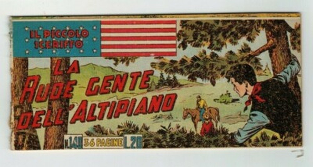 STRISCIA ORIGINALE IL PICCOLO SCERIFFO I SERIE N. 140 DEL 1951 - RARO