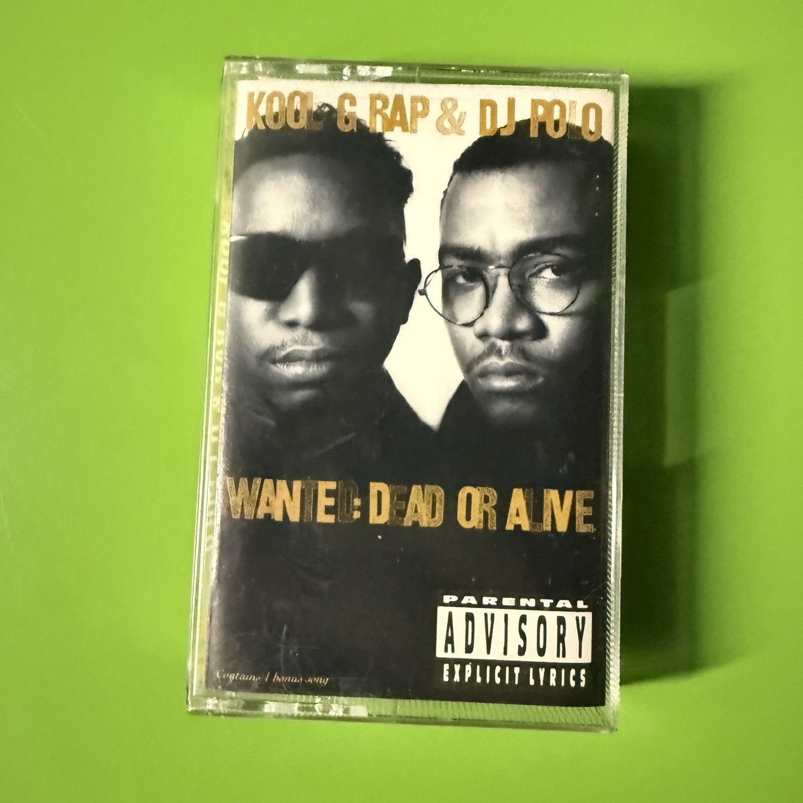 Kool G Rap & DJ Polo ‎– Wanted: Dead Or Alive Cassette Rap Hip Hop 1990 Gangsta