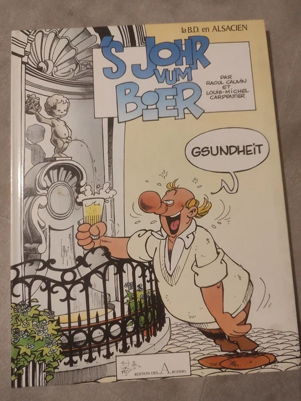 BD en Alsacien ’S Johr vum Bier – Cauvin & Carpentier (Éditions des Archers),Rare