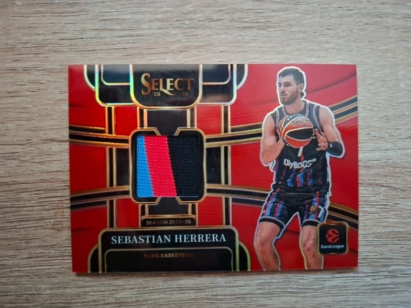 Sebastian Herrera 2025-26 Panini Select EuroLeague 3-Color Jersey Patch Red  22/75