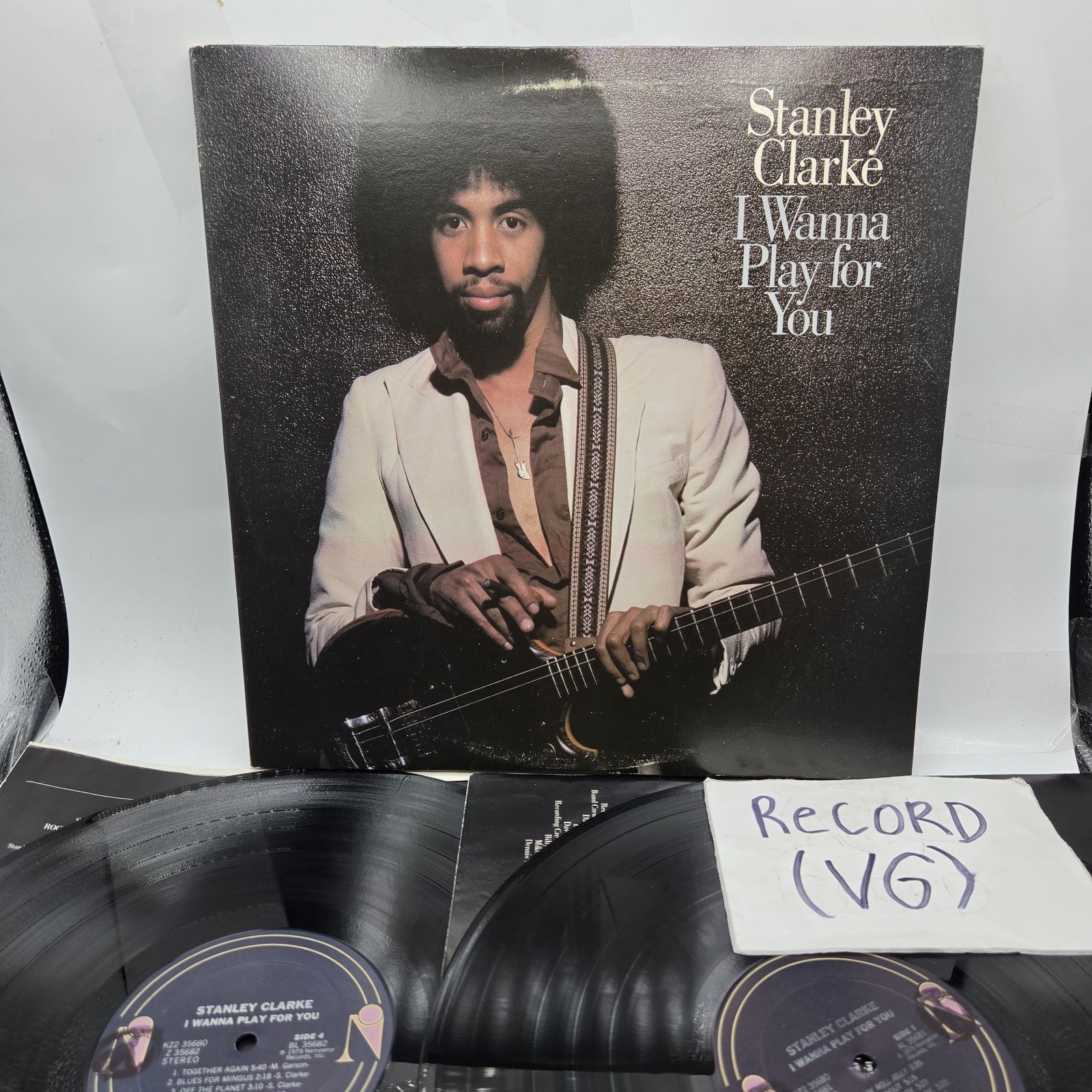 Stanley Clarke I Wanna Play for You Jeff Beck CBS Records Play Tested VG