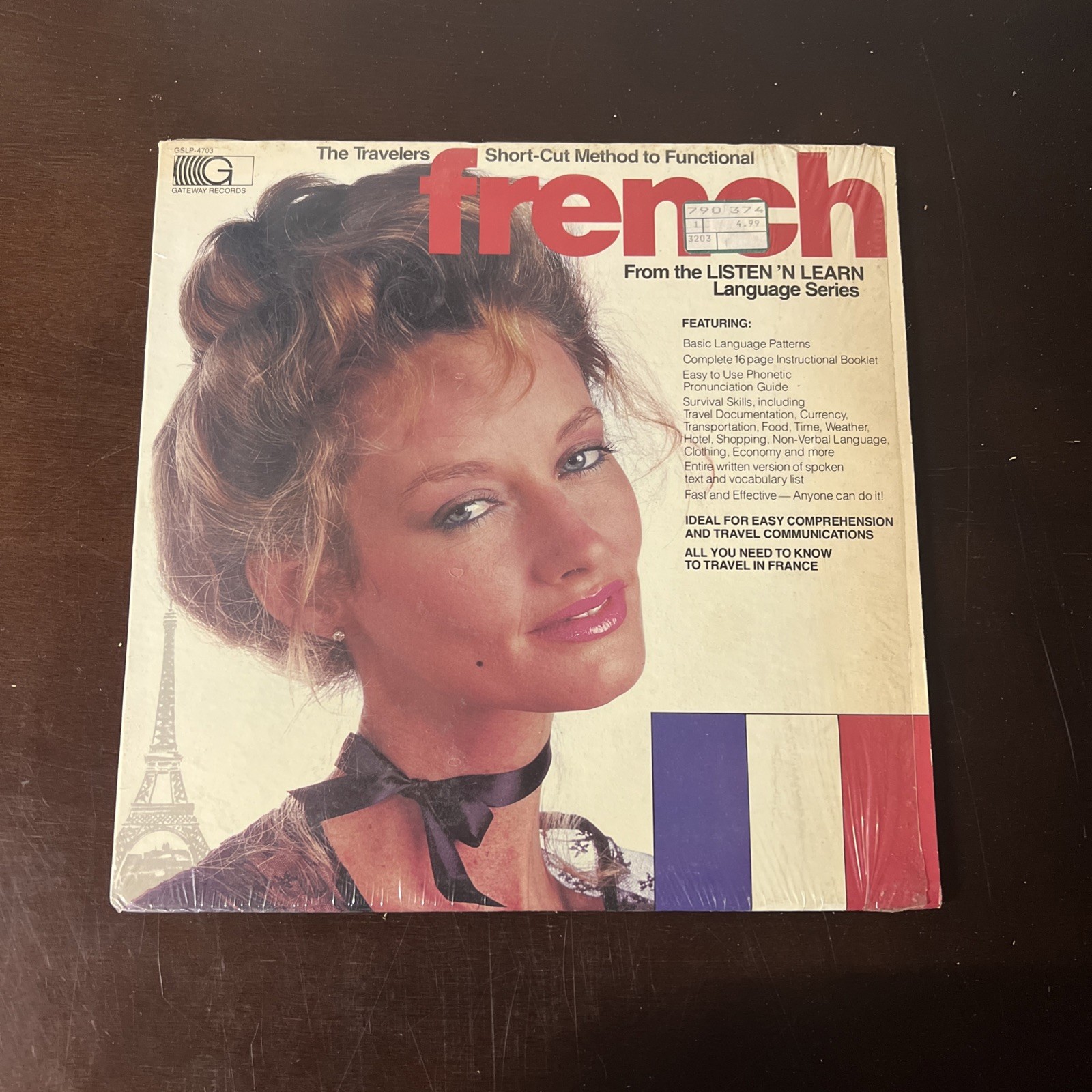 The Travelers Short Cut Method To Functional French 1982 Lessons LP Vinyl Album