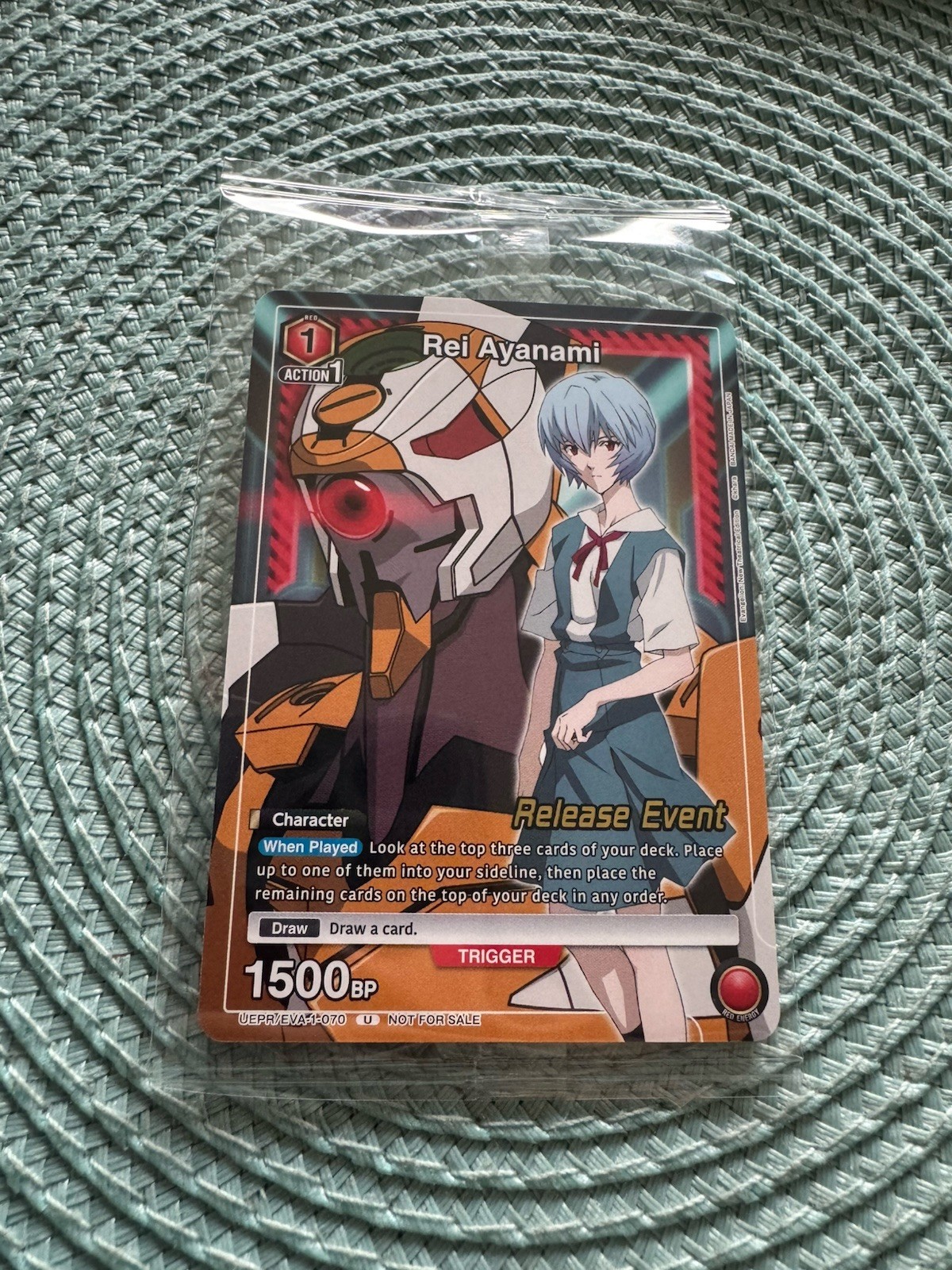 Union Arena Rei Ayanami UEPR/EVA-1-070 Uscita Evento Sigillato