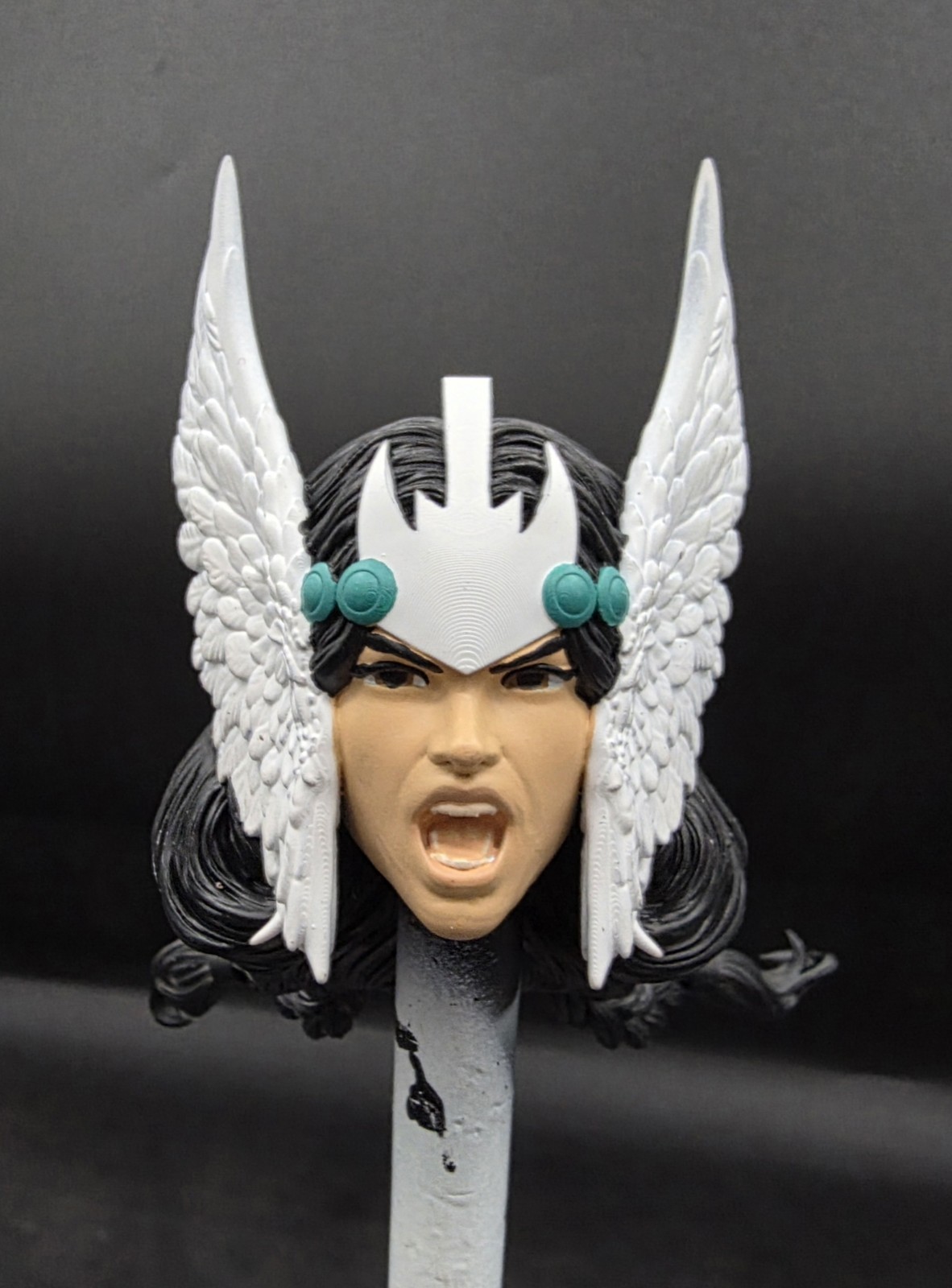 Hot Toys Personalizzato Dani Moonstar Valkryie Angry Head Scala 1/6 Dipinto