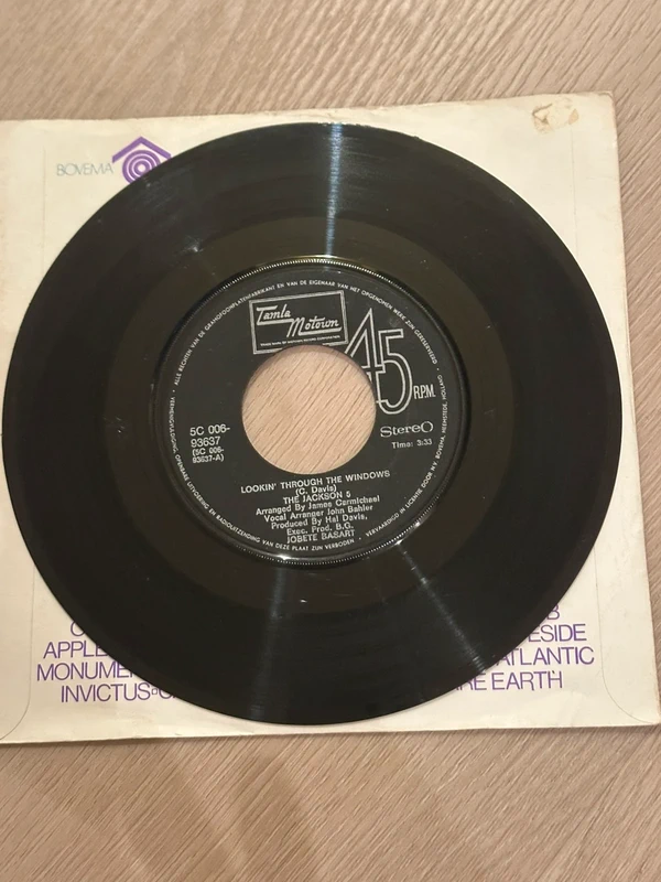 7” Single The Jackson 5 - Looking through the windows /Love song