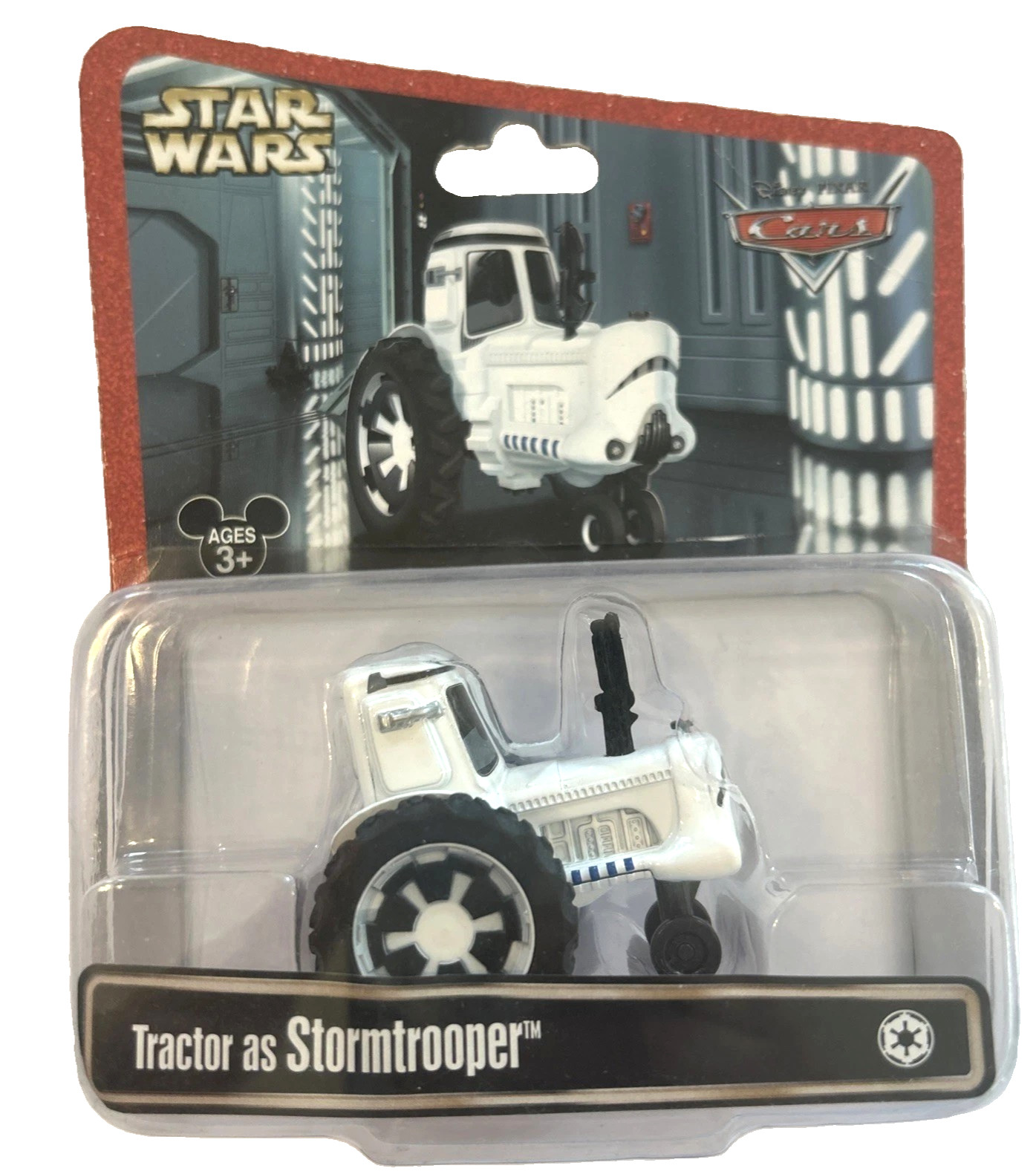 Disney Star Wars Cars Tractor as Stormtrooper 1:55 PACKAGE WEAR FREE SHIPPING!