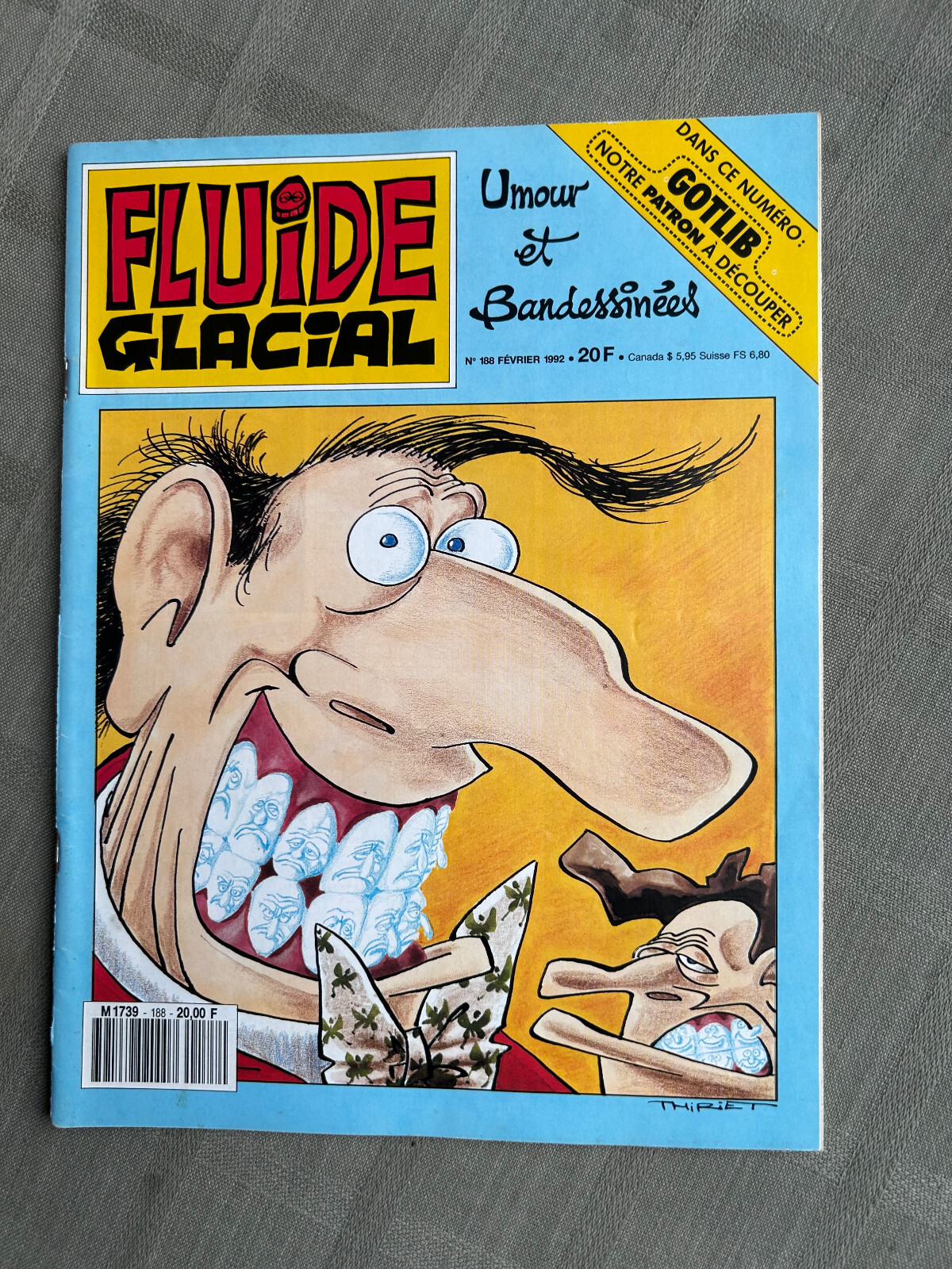 FLUIDE GLACIAL N°188 FÉVRIER 1992 EN TRÈS BON ÉTAT