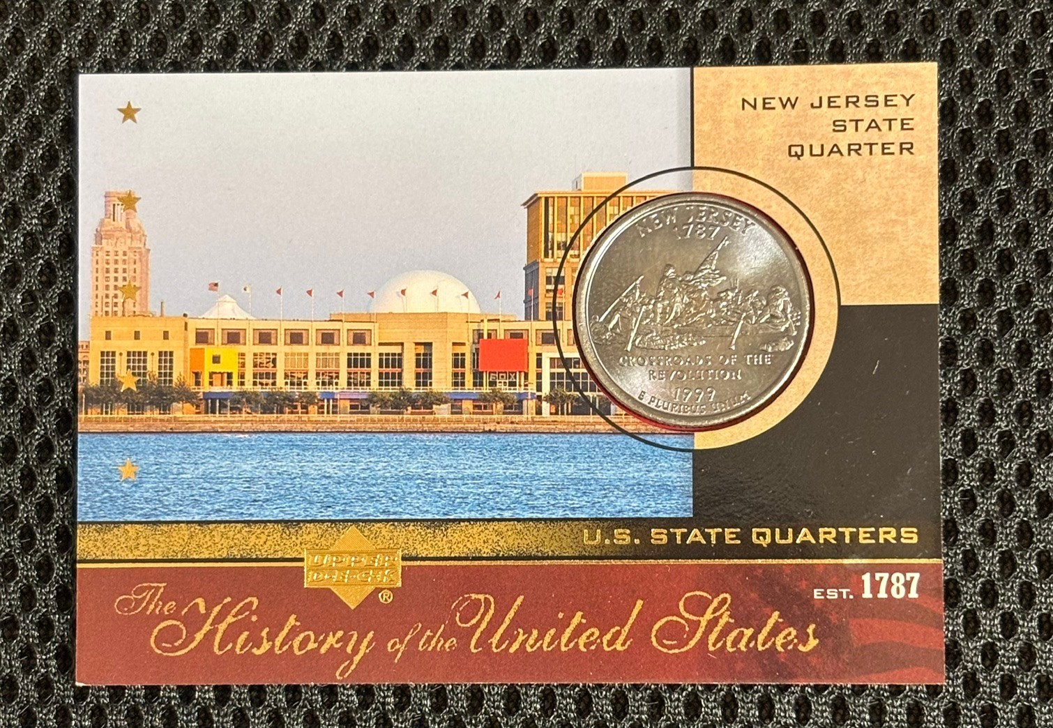 2004 Upper Deck Storia degli Stati Uniti New Jersey NJ Quarter Card