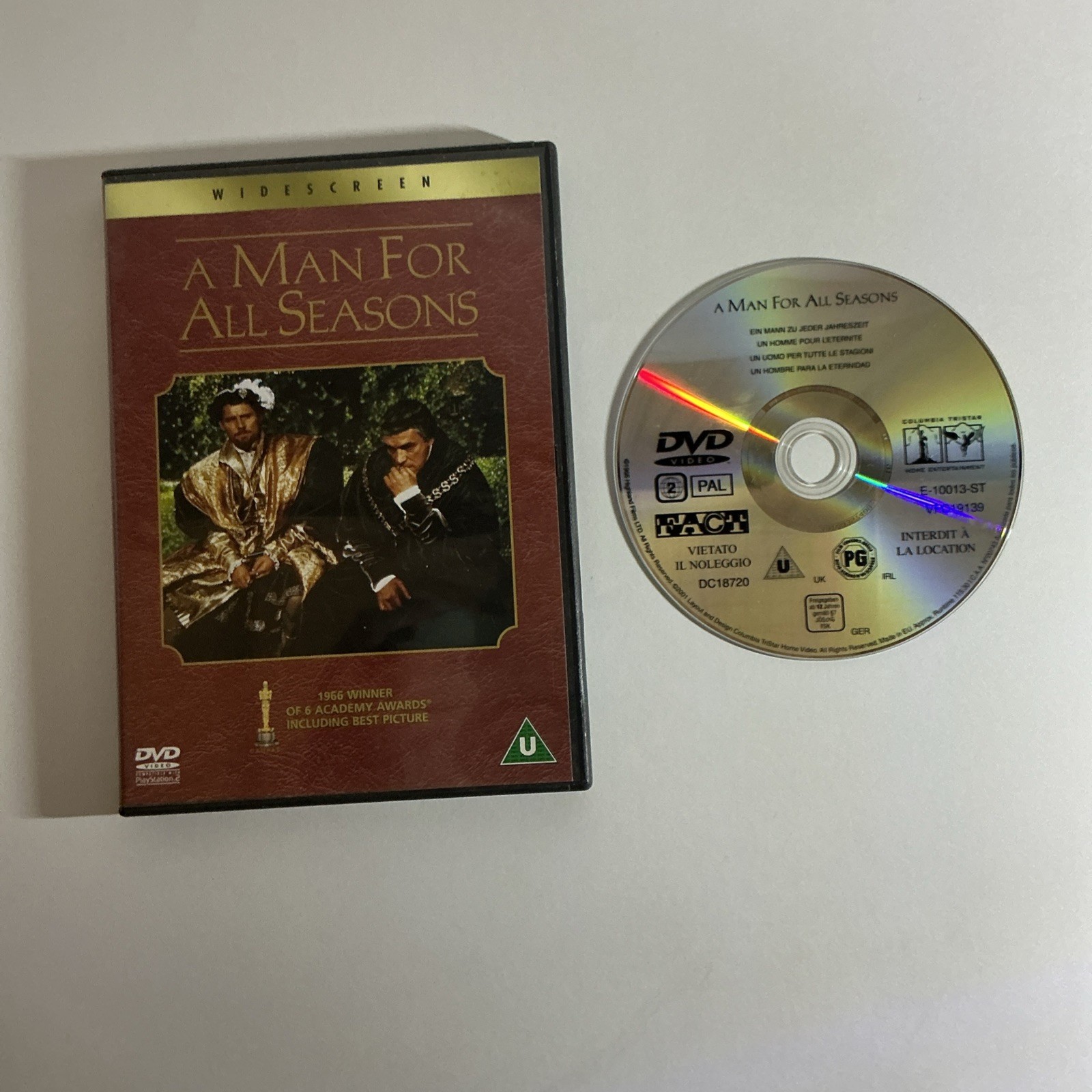 A Man For All Seasons [DVD] Region 2