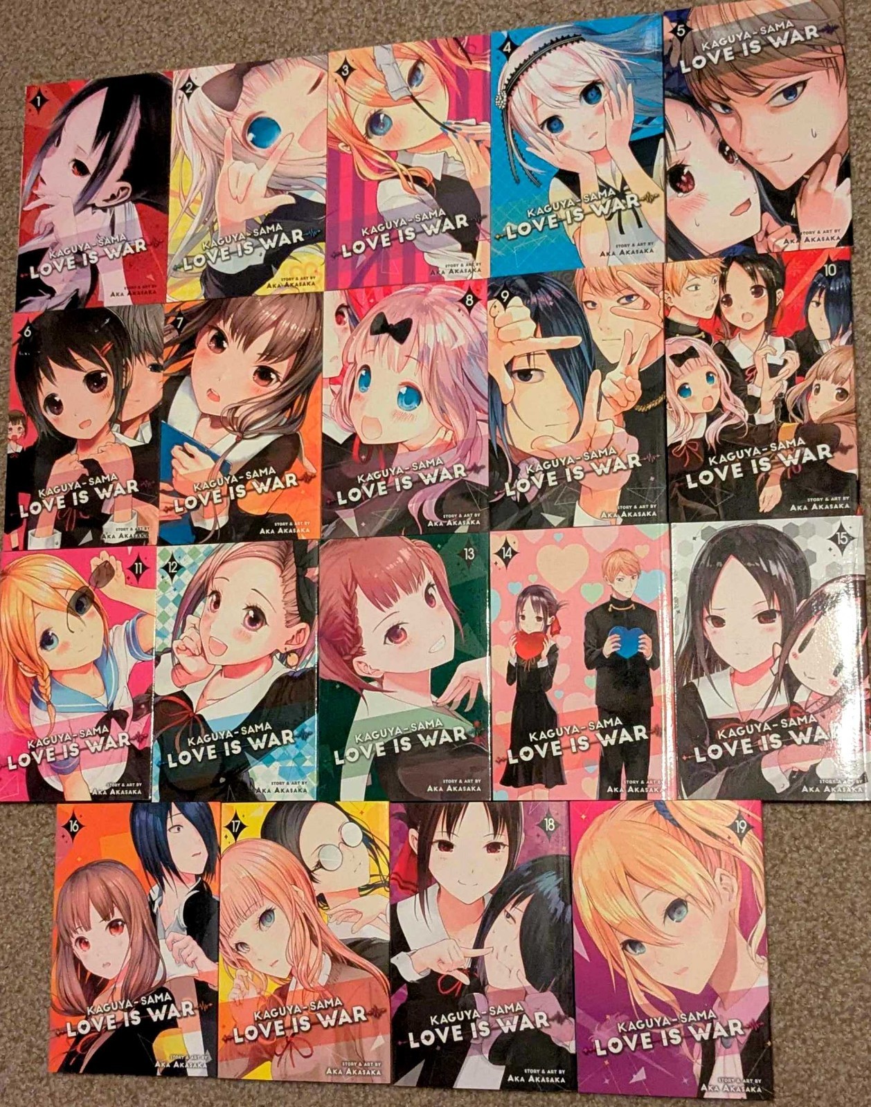 Kaguya-sama Love is War manga volumi 1-19 set parziale VIZ media