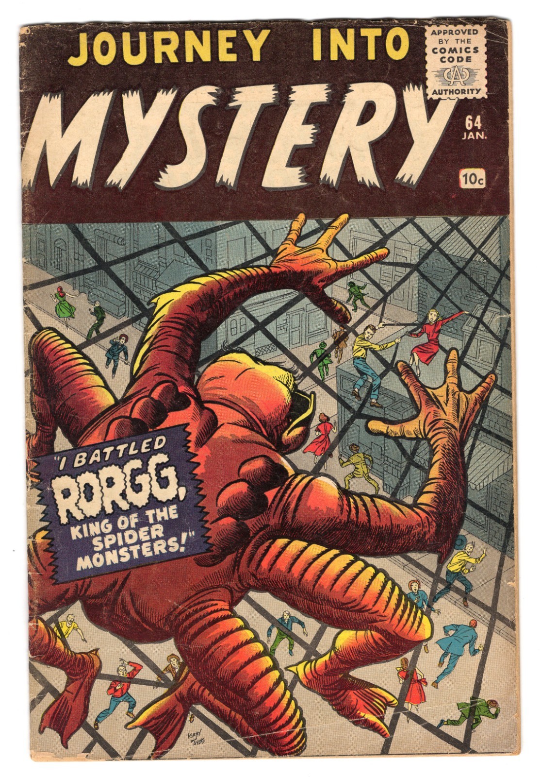 Viaggio nel mistero 64 1961 Marvel Comics VG 4.0 Kirby Lieber Ditko Lee