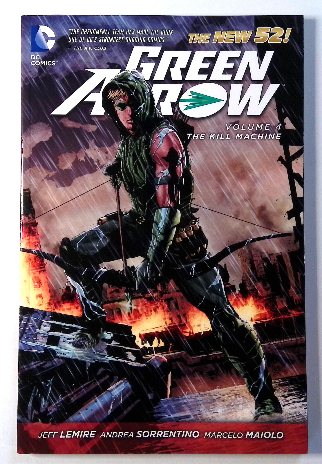 Freccia Verde Volume 4 TBP The Kill Machine DC Comics Jeff Lemire Nuovo 52
