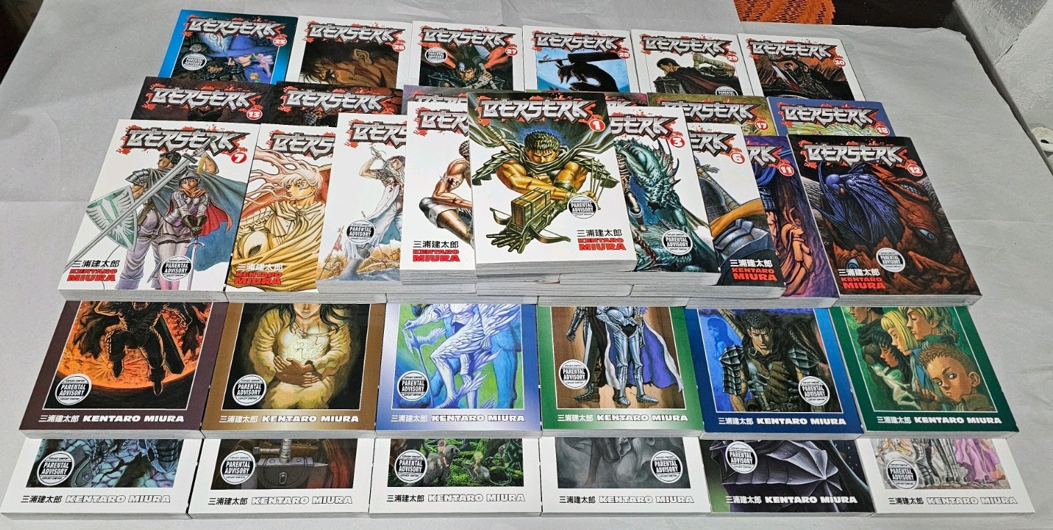 Berserk manga vol. 1-41 + Guida Ufficiale di Kentaro Miura Dark Horse Inglese