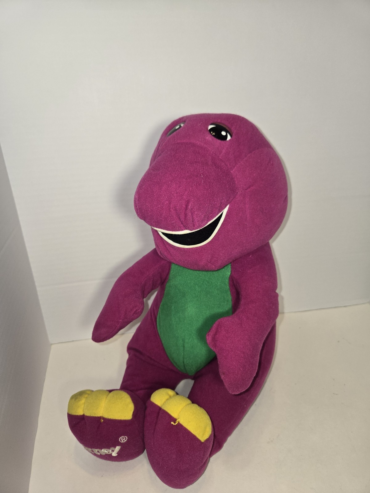 Peluche vintage Talking Barney Playskool 1992 The Lyons Group testato funziona
