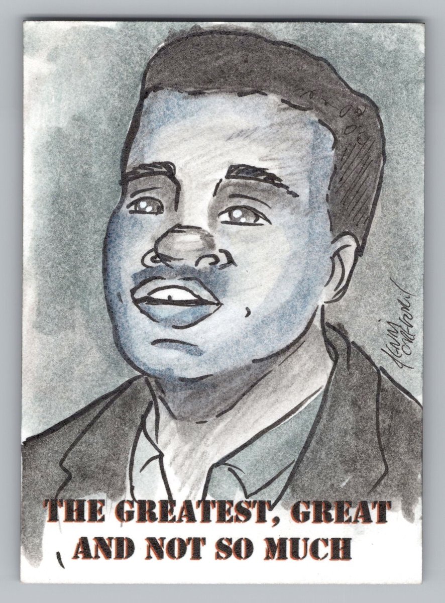 The Greatest, Great And Not So Much. Artist Jenni Gregory Boxer Sketch Card 2026