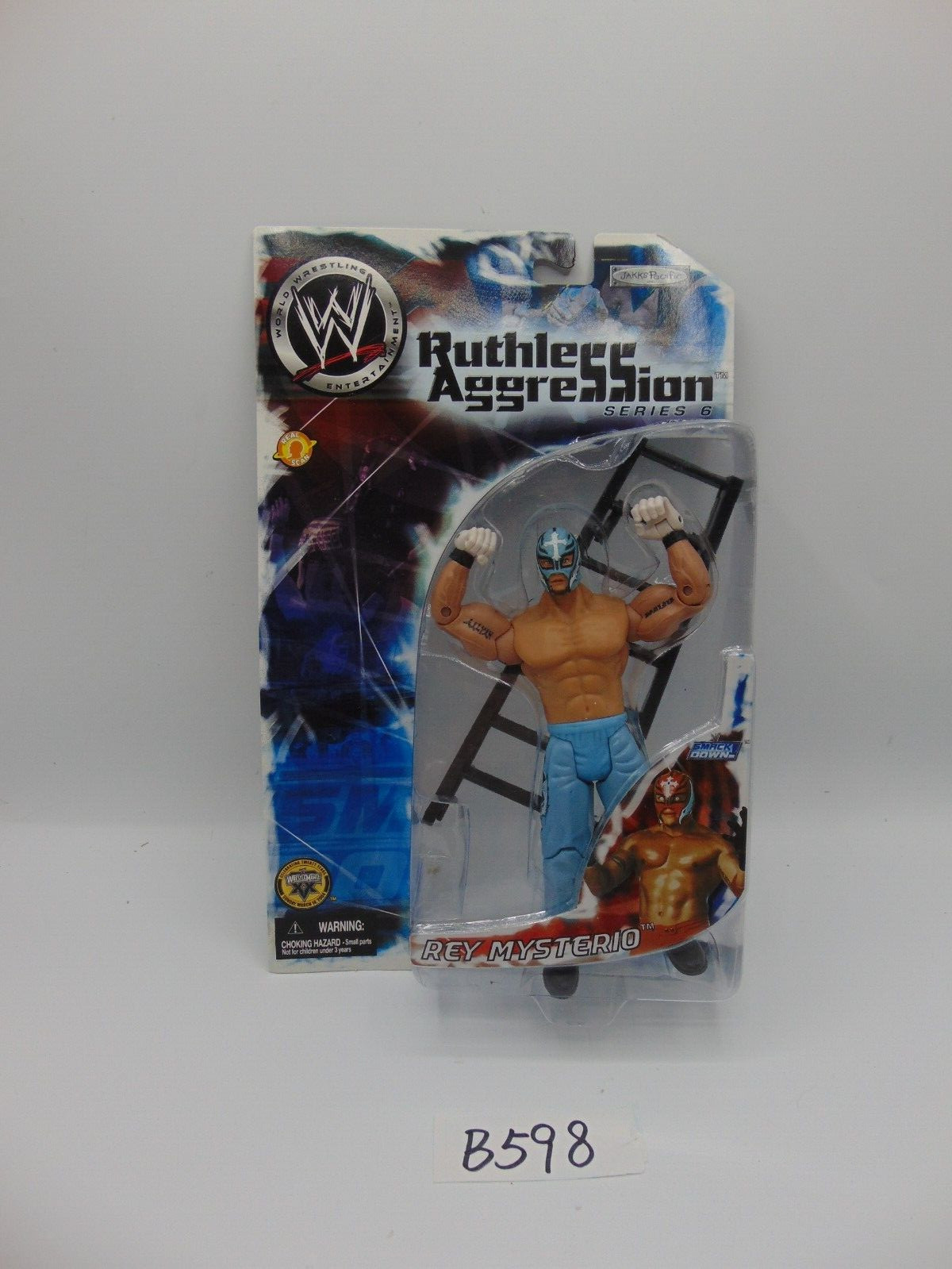WWE Jakks Pacific Ruthless Aggression Series 6 Rey Mysterio Blu Nuovo