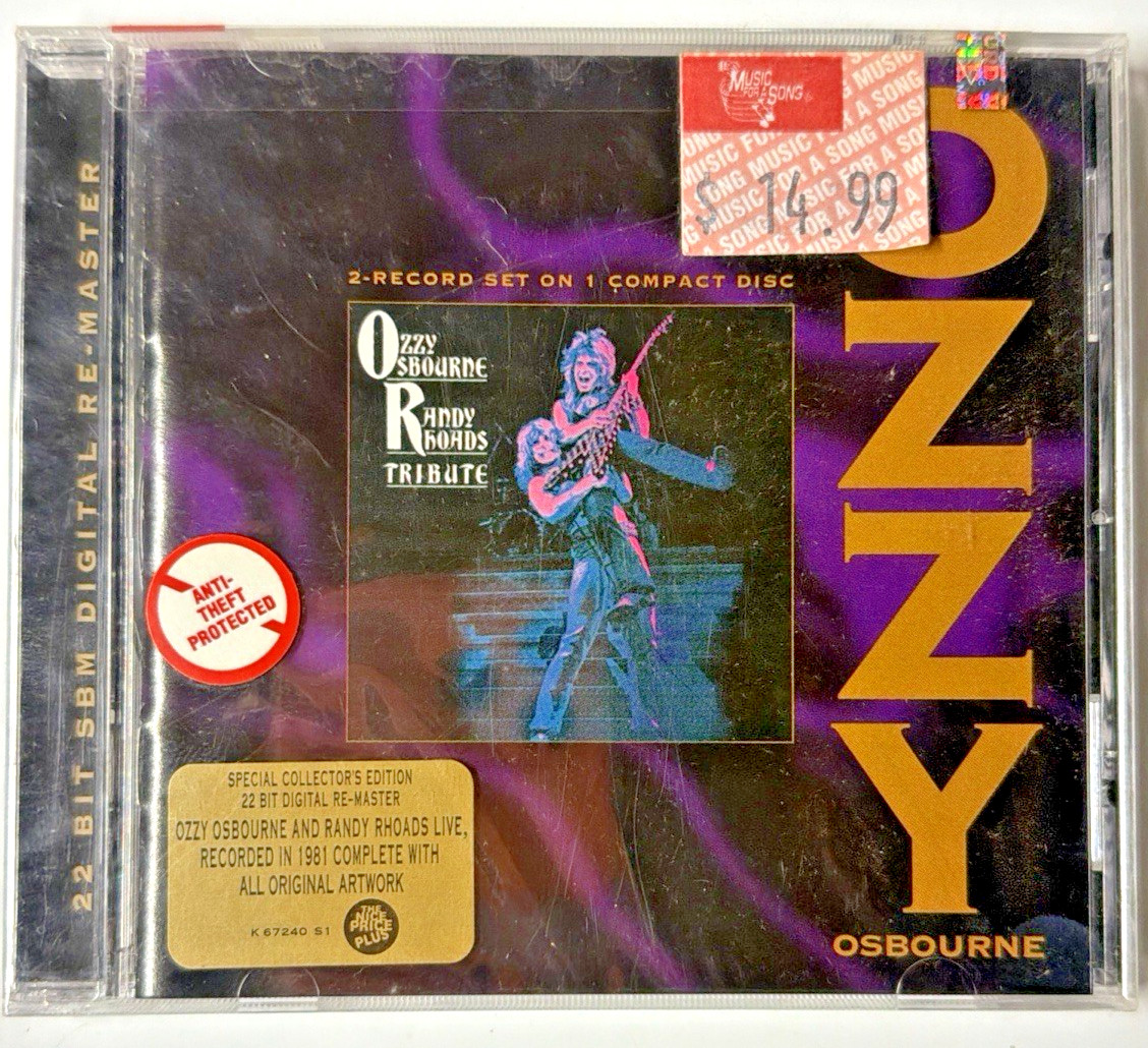 Ozzy Osbourne Randy Rhoads Tribute CD 1995 SBM Remaster SEALED EK 67240