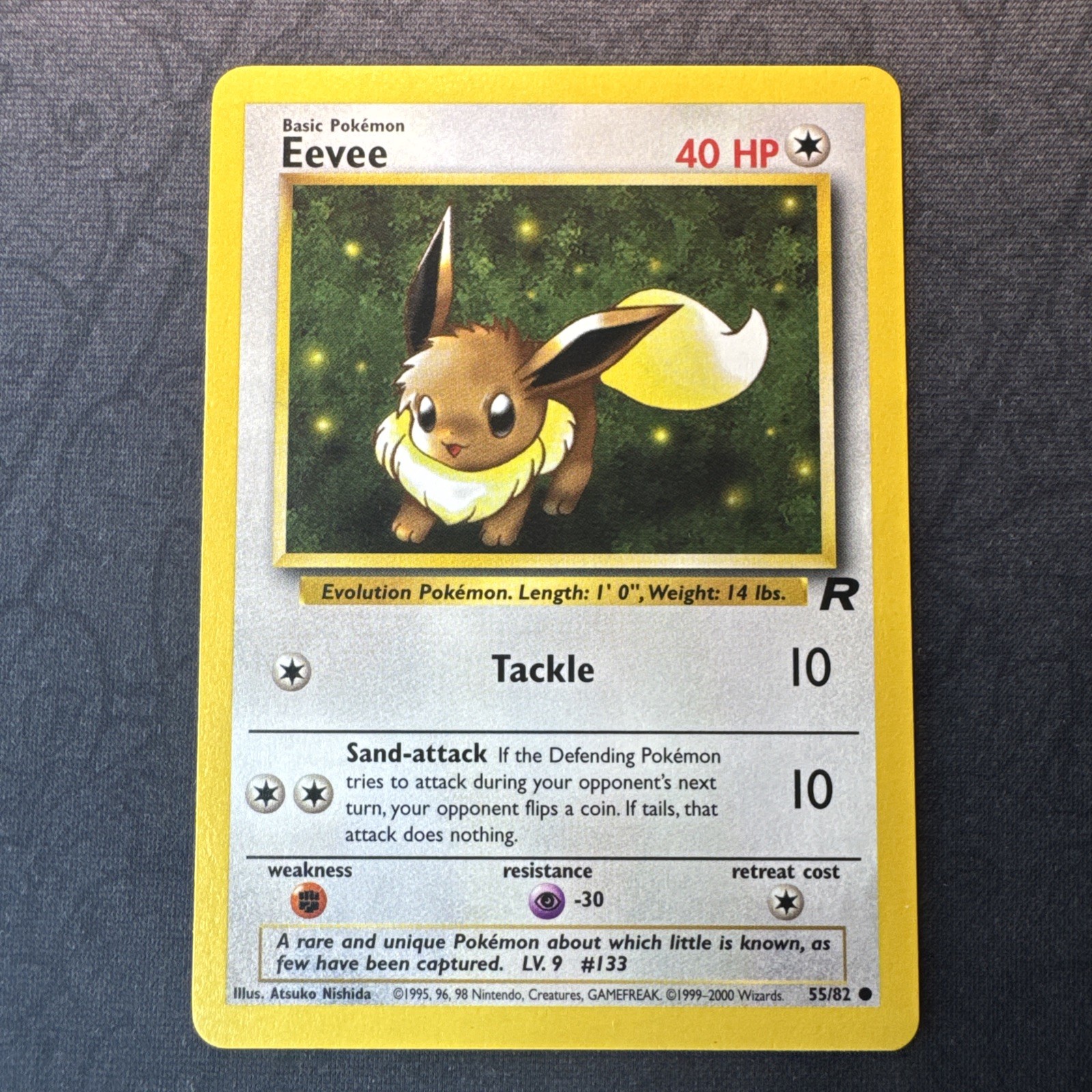 Eevee 55/82 Team Rocket Pokemon
