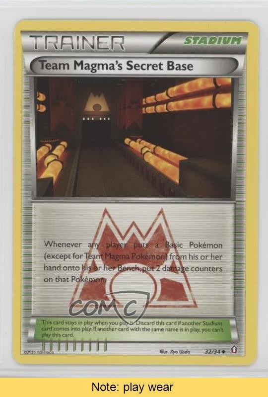 Team Magma's Secret Base Pokémon XY Doppia Crisi #32 LEGGI 2f4