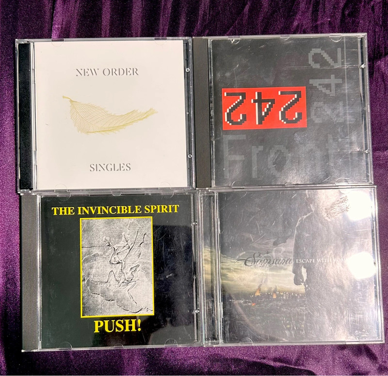New order, front 242, escape with Romeo, invisible limits,