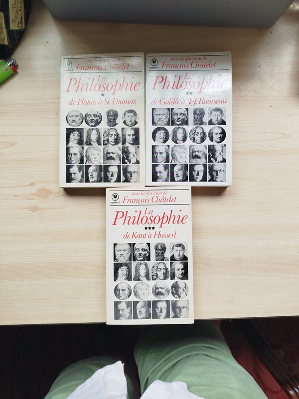 François Châtelet - la philosophie de Platon à Husserl / 3 tomes