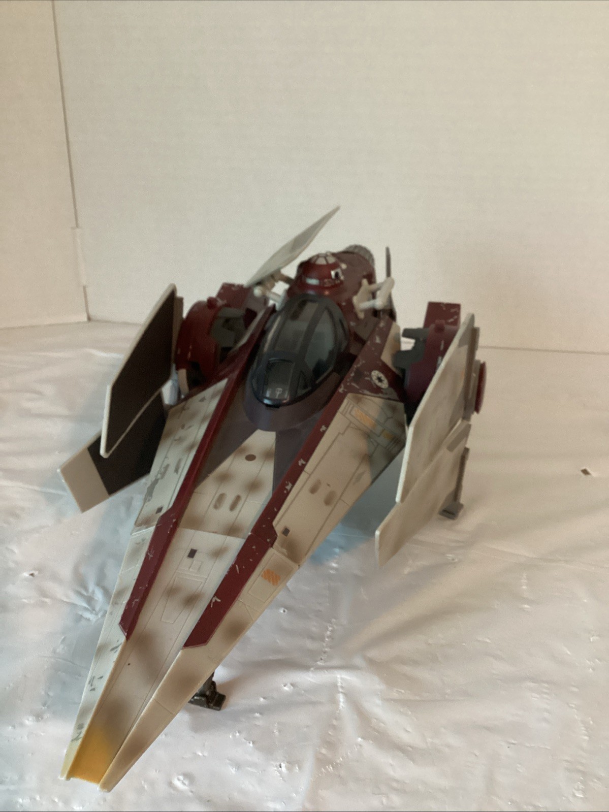 Star Wars V-Wing Fighter 3 personaggi da 3/4 pollici incompleti