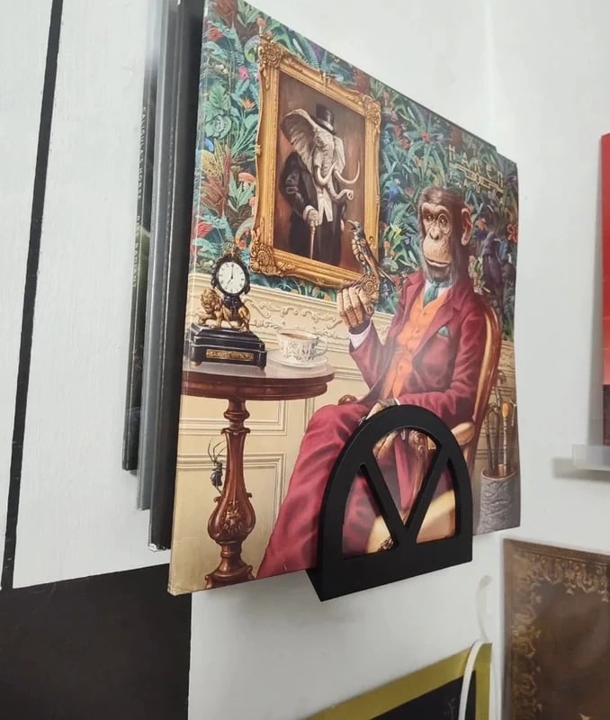 Soporte de vinilos para pared