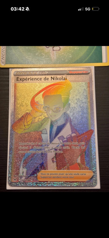 Carte Pokémon Expérience de Nicolai 205/196 Secrète EB Origine Perdue