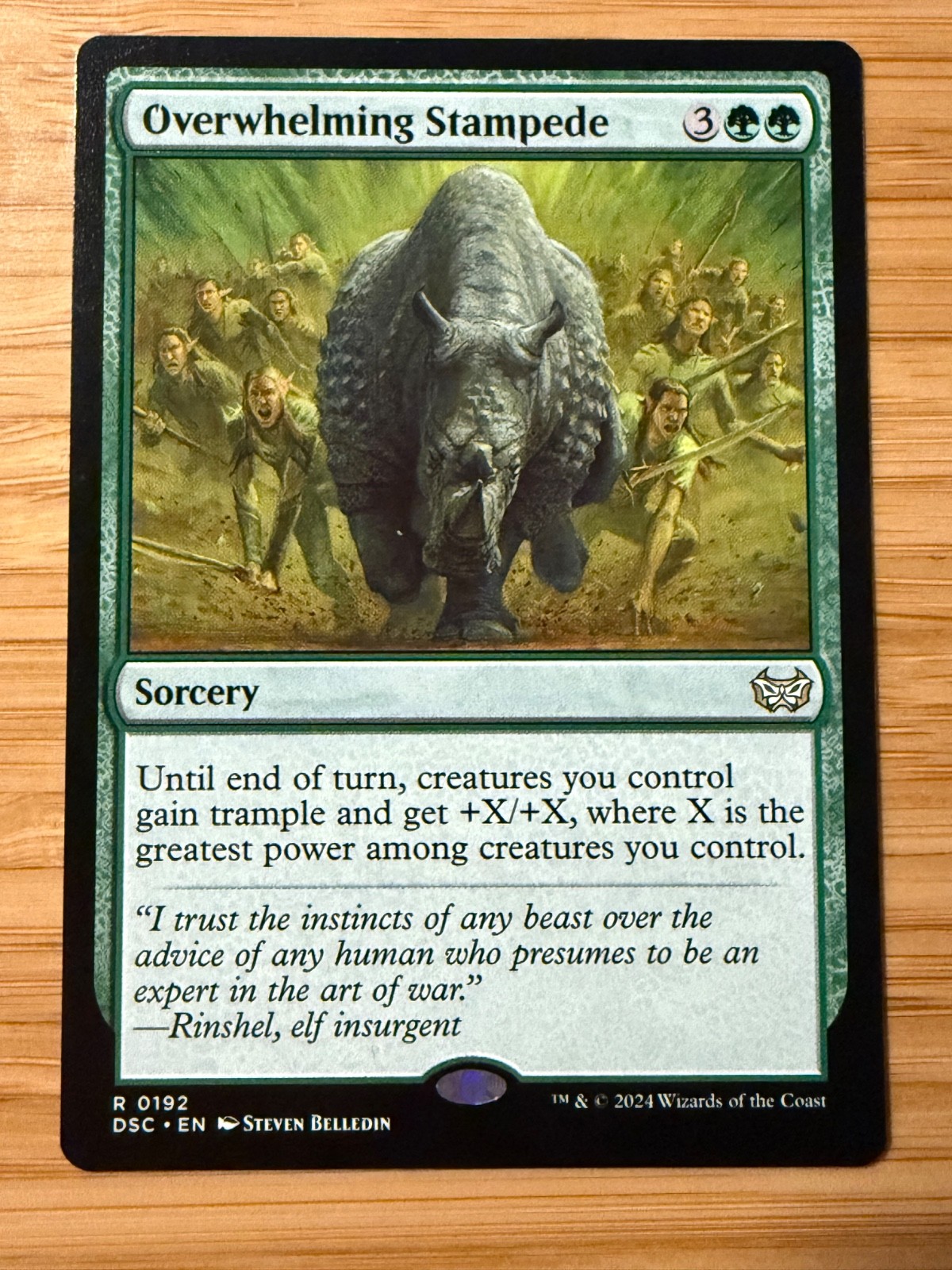 Overwhelming Stampede DSC 192 Nonfoil Rare NM MTG Duskmourn Commander EDH Magic