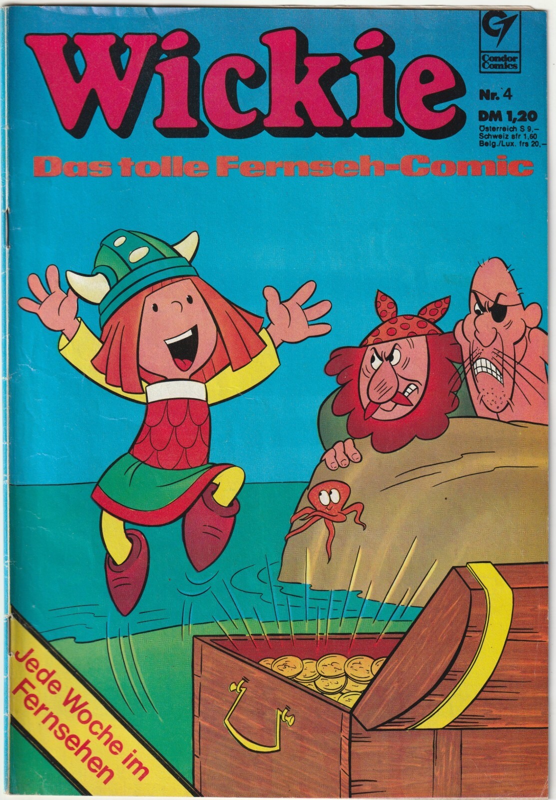 ✪ WICKIE IL GRANDE FUMETTO TELEVISIVO #4, Condor Editore 1974 COMICHEFT Z1-