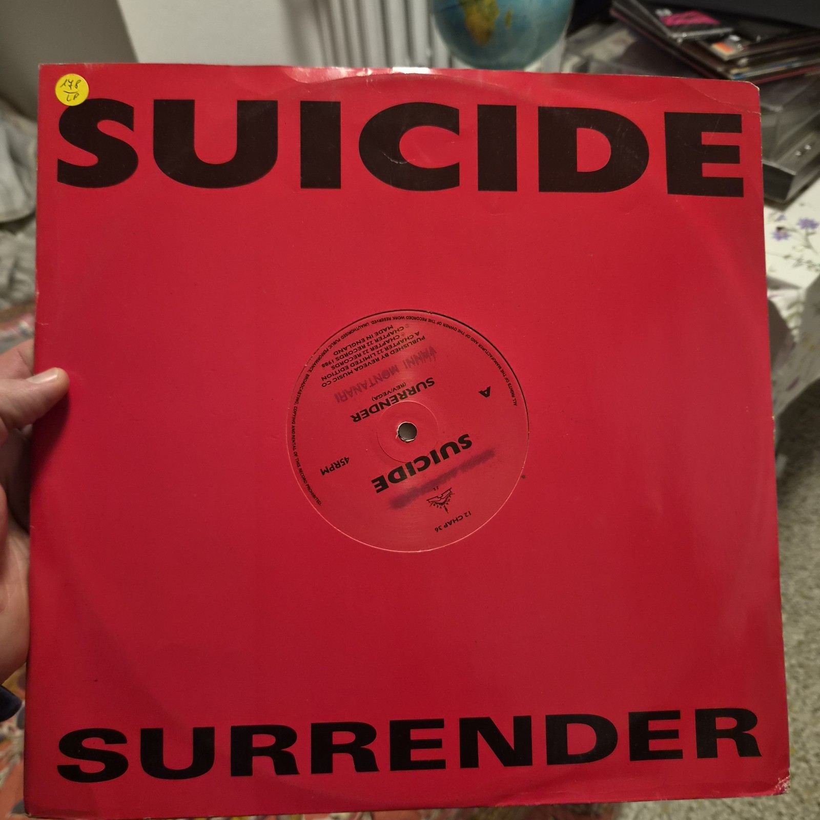 Suicide – Surrender UK 1988 Rock New Wave Music Vinyl VG+