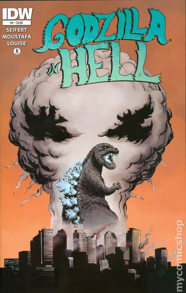 Godzilla all'inferno #4 FN 6.0 2015 immagine stock