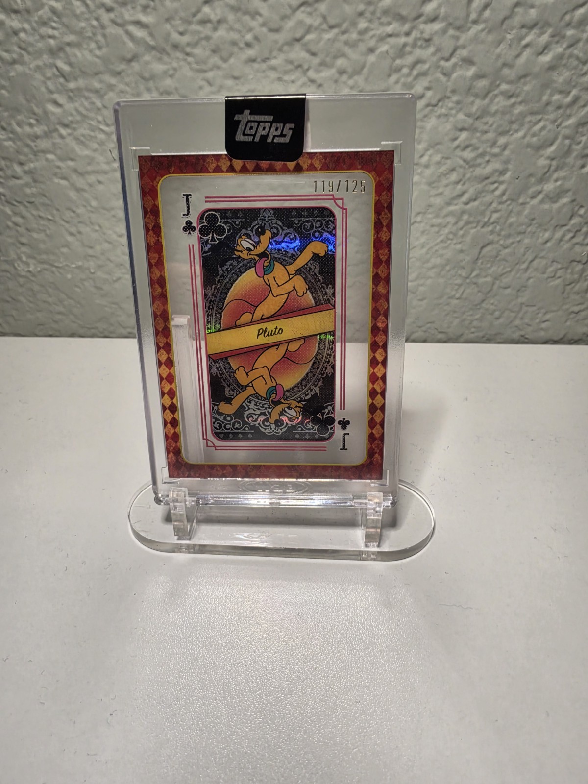 2025 Topps Disney come nuovo QH-14 Pluto Jack Of Clubs /125