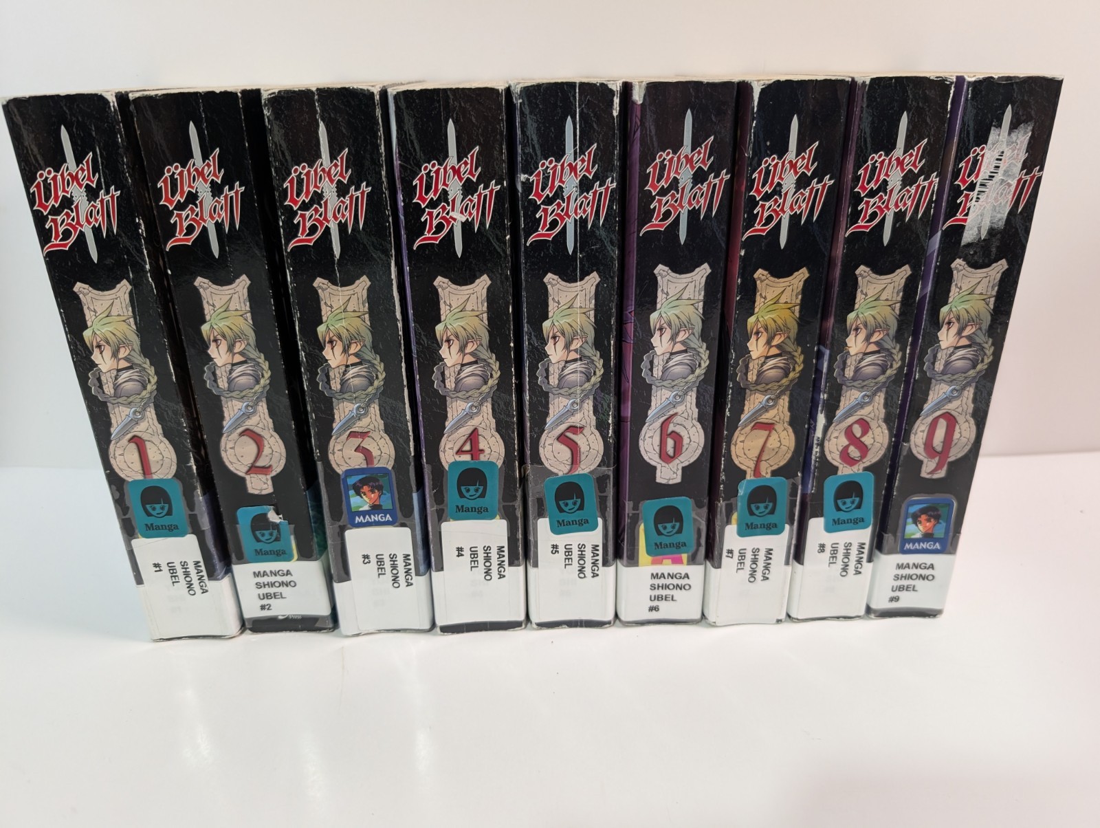 Ubel Blatt Manga Vol 1-9 Inglese Yen Press Omnibus Lotto Fuori Produzione Etorouji Shiono