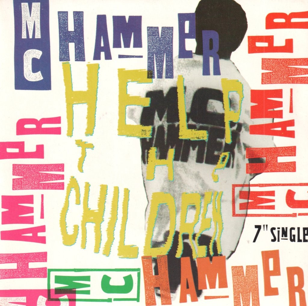 MC Hammer Help the Children Vinile 7" 1990 Capitol UK 45 RPM Pic Sleeve CL564