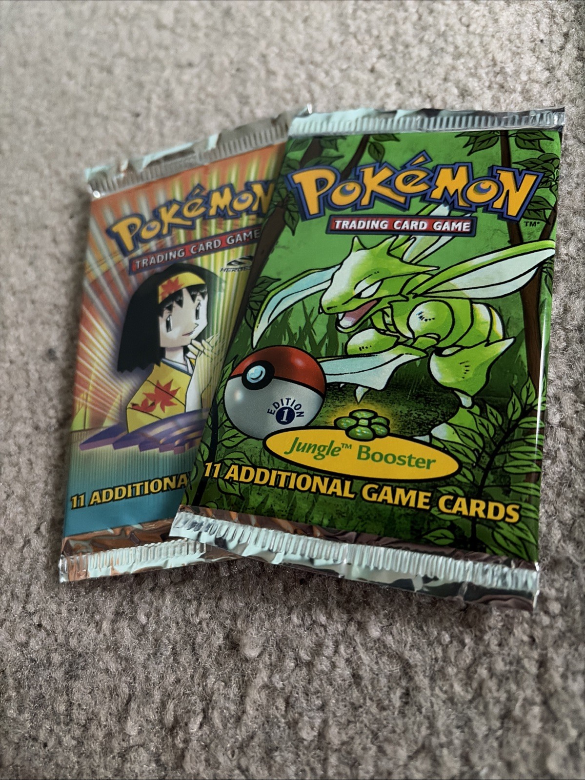 Pokémon Prima Edizione Jungle Pack E Gym Heroes Pack Bundle