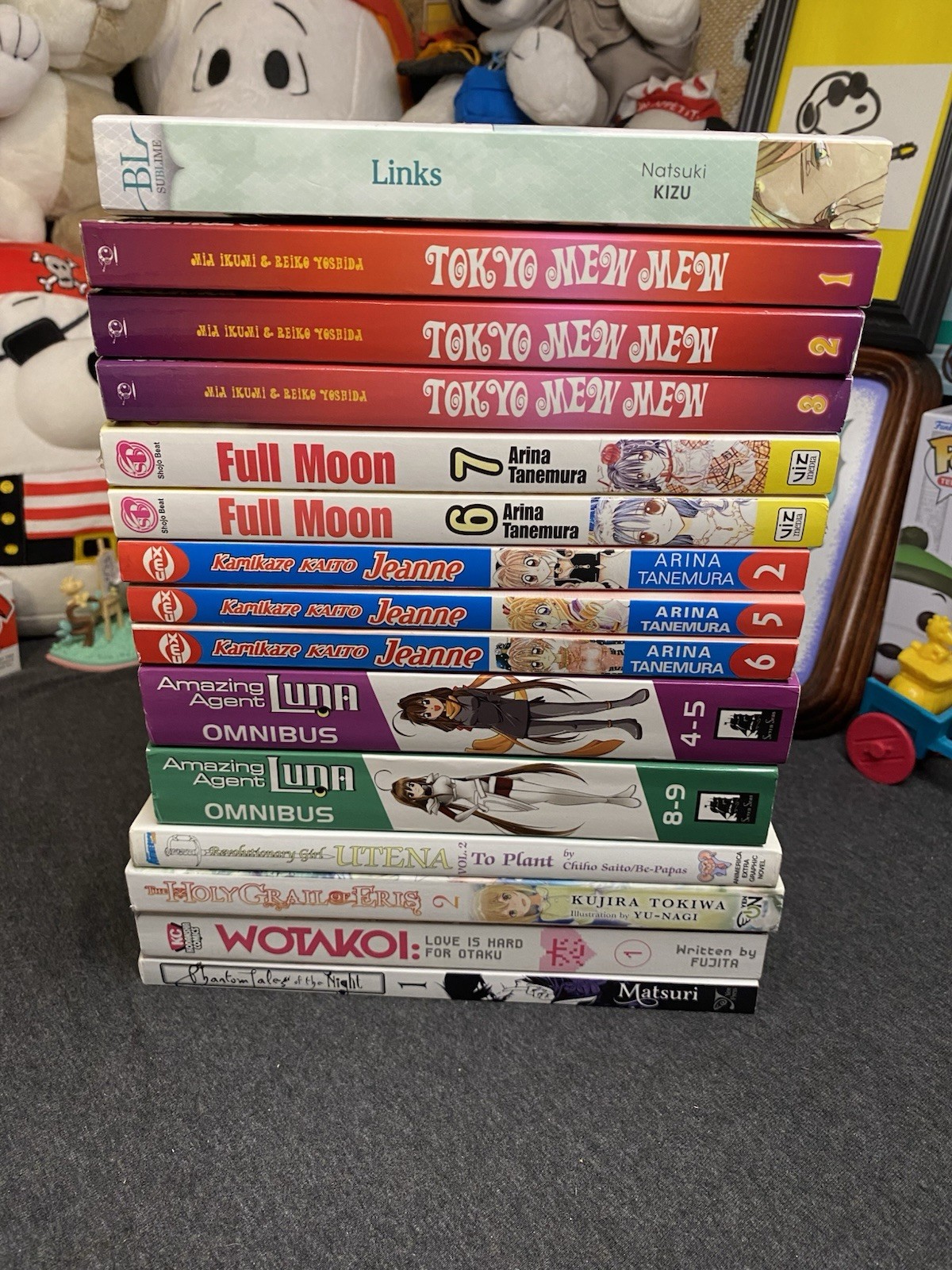 Manga casuali assortiti lotto di 15 libri ottime condizioni titoli misti spedizione veloce