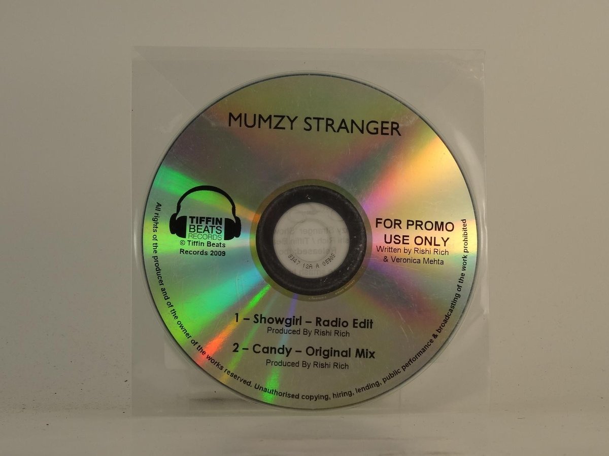 MUMZY STRANGER SHOWGIRL (D82) 2 Track Promo CD Single plus Plastic Sleeve TIFFIN