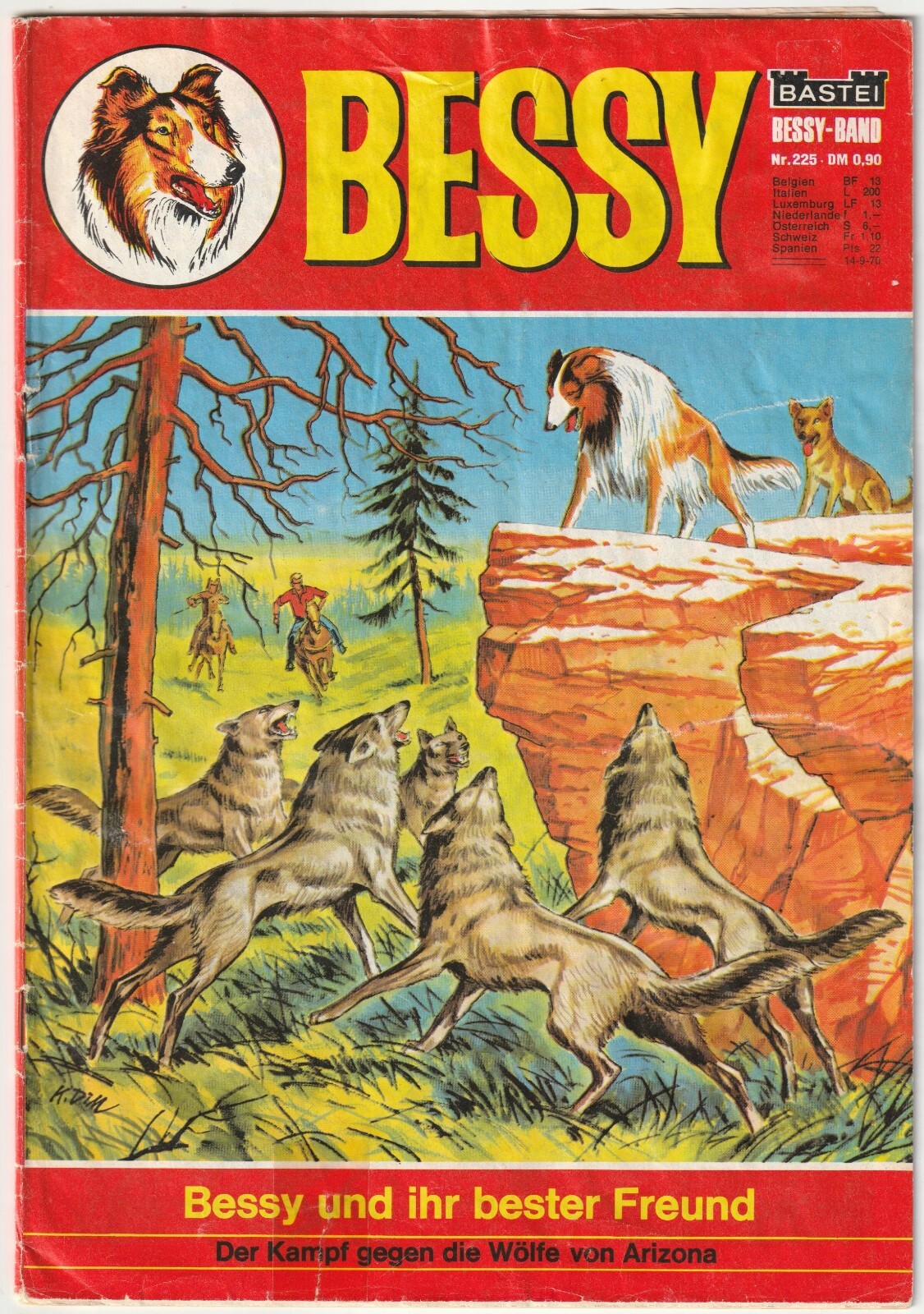 ✪ BESSY #225 Bessy e il suo migliore amico, Bastei 1969 COMICHEFT Z2/2-