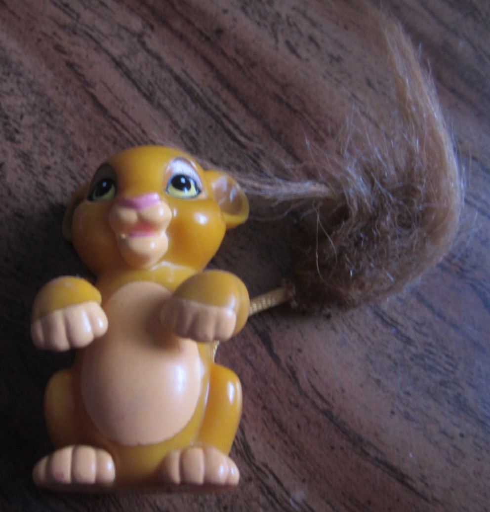 Modellino giocattolo plastica Simba Il Re Leone 1994 Jungle Friends Babies 2,25" USATO