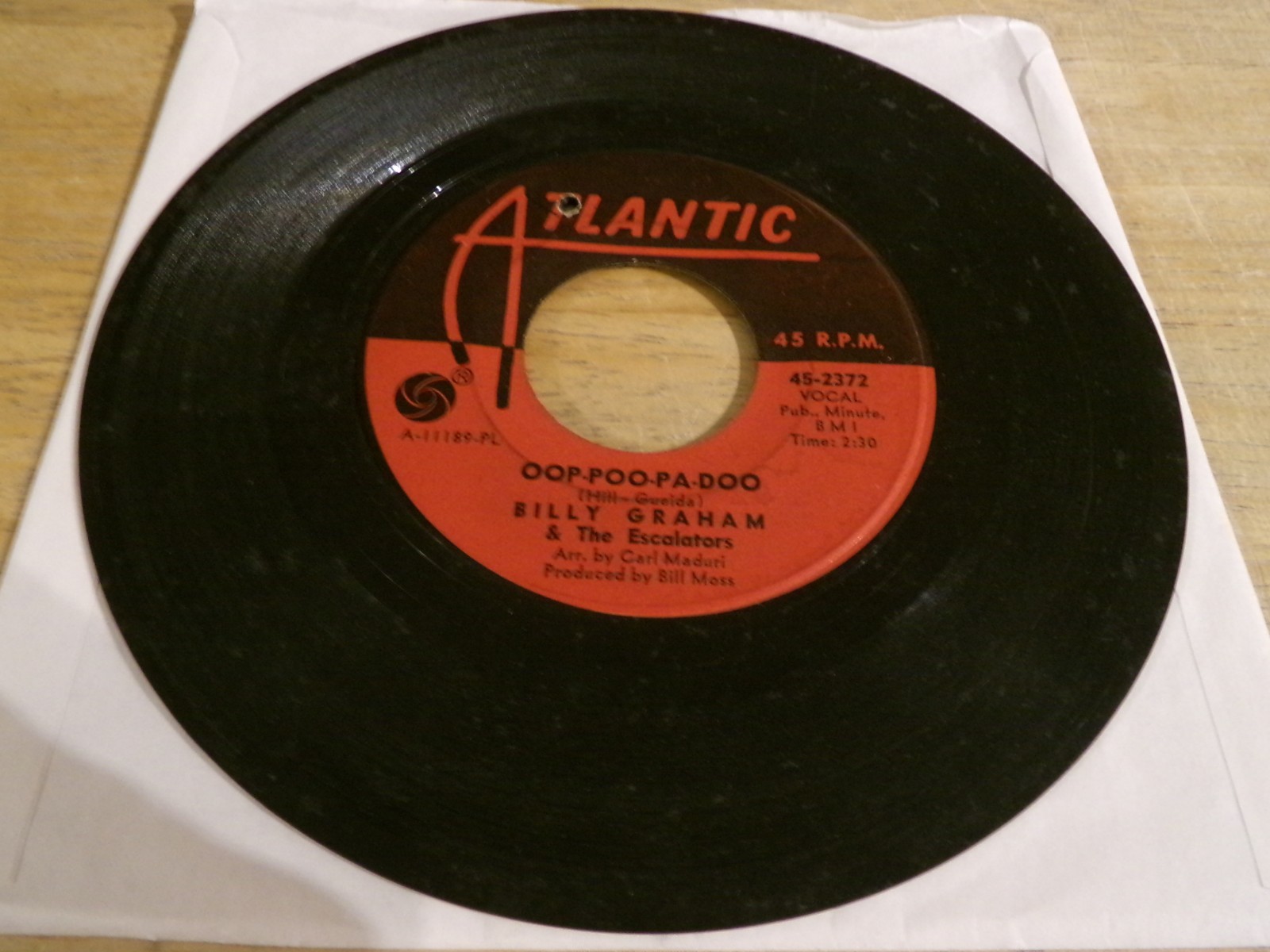 Billy Graham and the Escalators 45 - Oop-Poo-Pa-Doo - Atlantic 45-2372