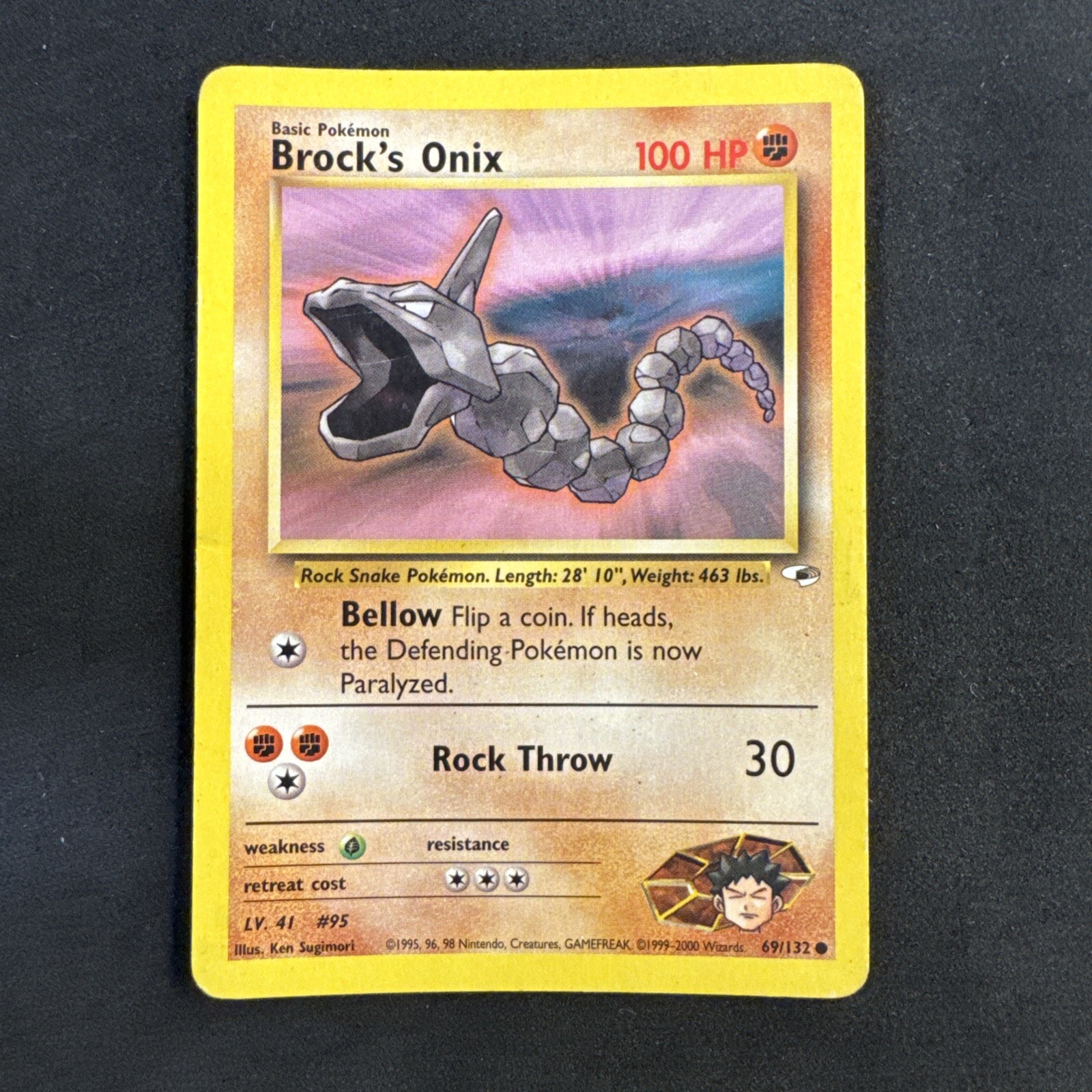 Brock's Onix 069/132 Eroi della Palestra Pokemon Regolare