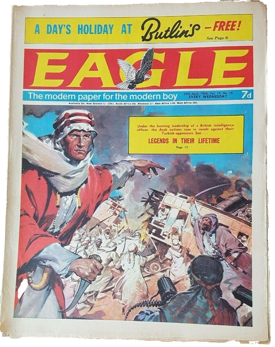 Eagle Comic Vol 19 No 16 Dan Dare Legends In Their Lifetime - 20th April 1968