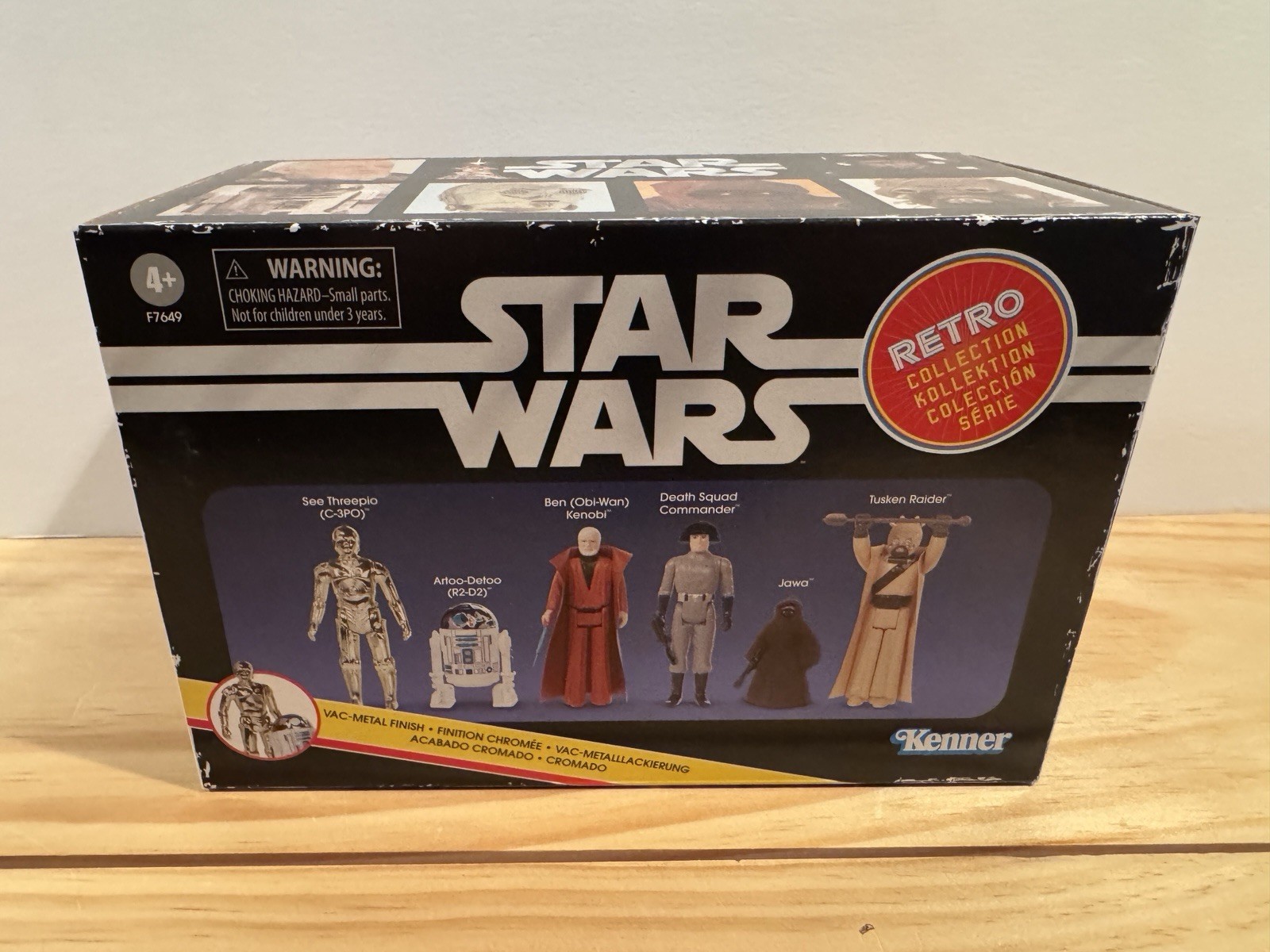 Kenner Star Wars Retro Confezione 6 Figurine Sigillate Nuove In Scatola R2D2 C3PO Kenobi Jawa
