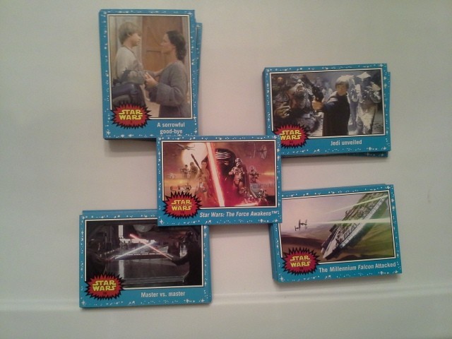 2015 Topps Journey to Star Wars The Force Awakens Basic Set (Blue parallel)